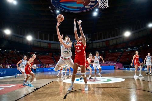 Italia vs. Turcia, duel spectaculos în „sferturile” EuroBasket Women 2025/Foto: FIBA