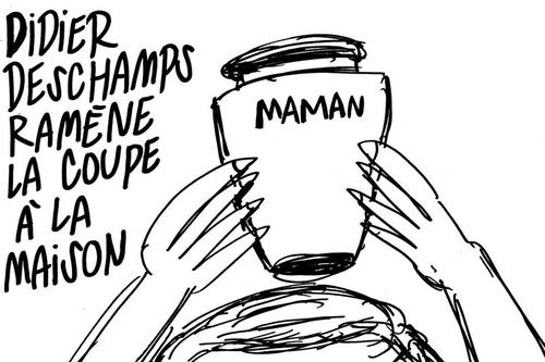 Charlie Hebdo, caricatură macabră după decesul mamei lui Didier Deschamps