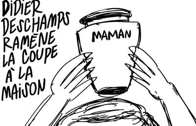 Charlie Hebdo a scandalizat Franța » Caricatură macabră a lui Didier Deschamps