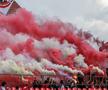 UTA Arad a fost încurajată la meciul cu Rapid din play-off-ul ligii secunde de o galerie formată din aproximativ 50 de suporteri. Sursă foto: UTA Media Design