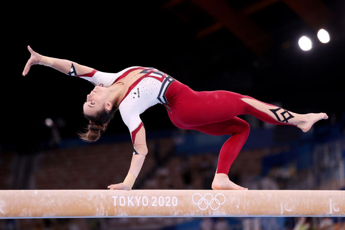 Echipamentul gimnastelor din Germania la Jocurile Olimpice
