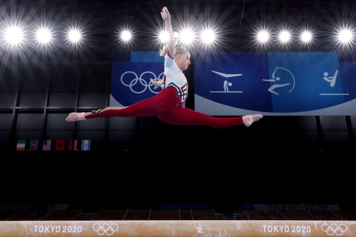 Echipamentul gimnastelor din Germania la Jocurile Olimpice