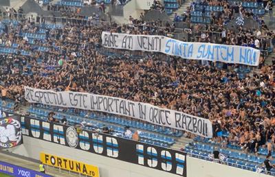 FCU Craiova - Dinamo 1-0. Ironia rivalilor de la CS Universitatea Craiova, în timp ce echipa lui Mutu juca pe „Oblemenco”