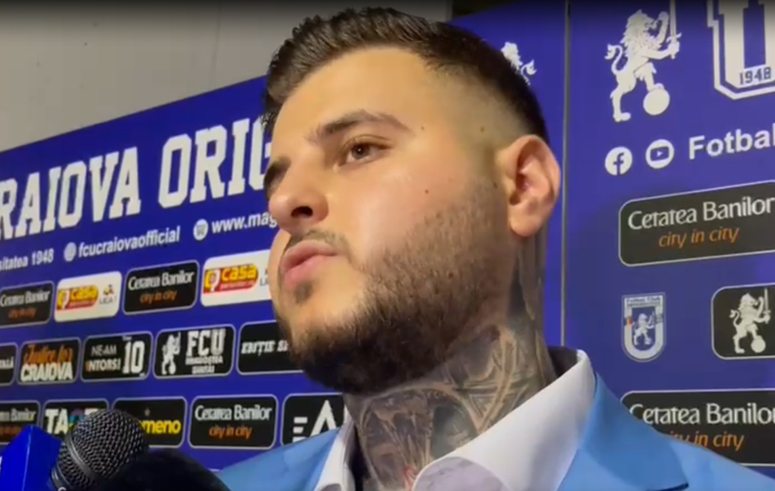 FCU Craiova a învins-o pe Dinamo, scor 1-0. Adrian Mititelu jr., conducătorul oltenilor, i-a lăudat la final pe Radu Negru (22 de ani, fundaș dreapta) și Juan Bauza (25, mijlocaș ofensiv).