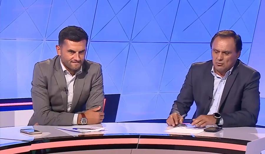 Momentul cu Nicolae Dică și Basarab Panduru / Captură Orange Sport Dică, stânjenit în studio de analiza necruțătoare a lui Panduru: „Îți cumpără demnitatea cu 10.000 de euro!”