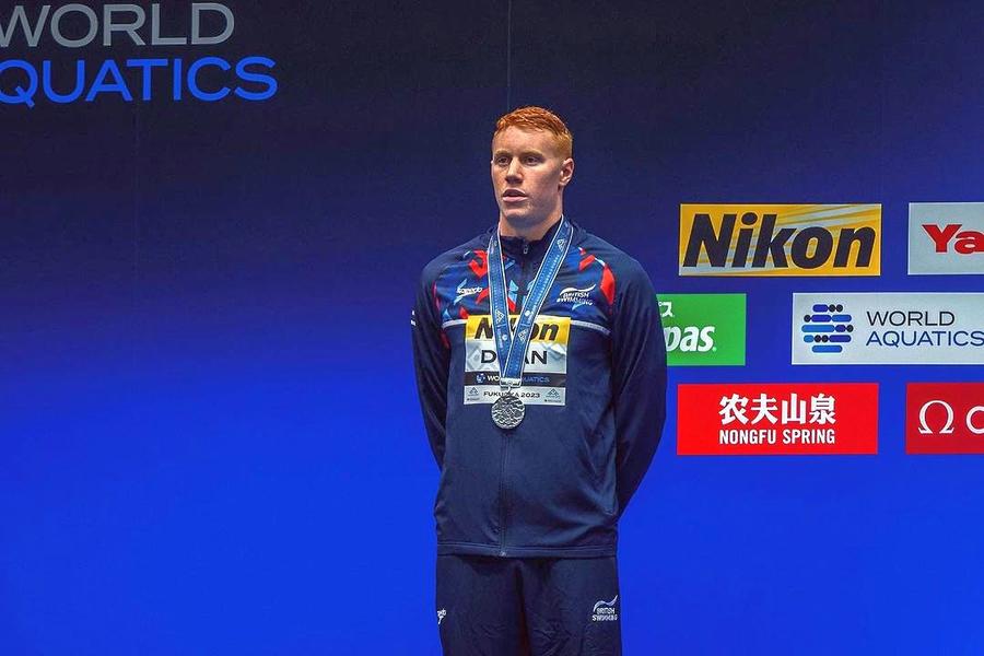 Tom Dean, vicecampionul mondial. Foto: Instagram @ tomdean00 Tom Dean, vicecampionul mondial despre cursa lui David Popovici: „Cred că a învățat că nu trebuie să înoate atât de repede prima parte”