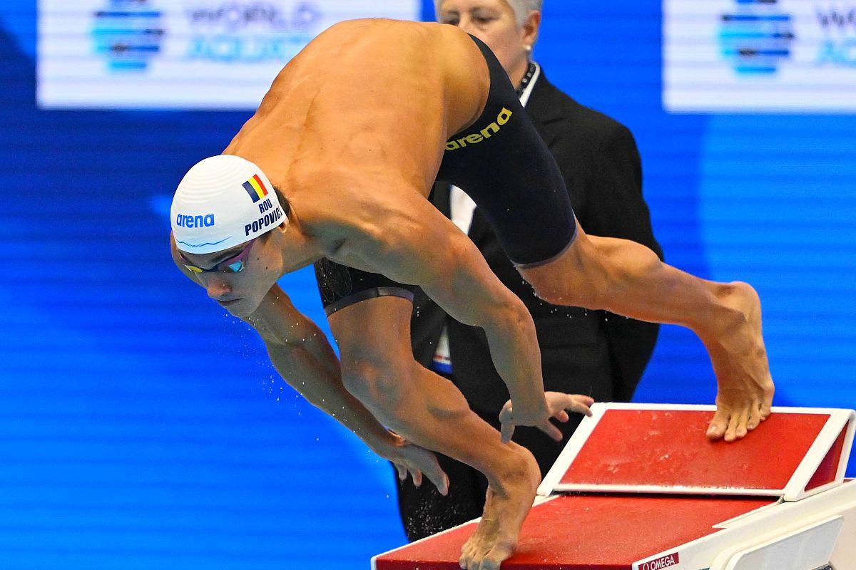 David Popovici, după calificarea în finala de la 100 m liber: „Îmi doresc să iasă bine, să am grijă să o calculez pe cât de bine pot”
