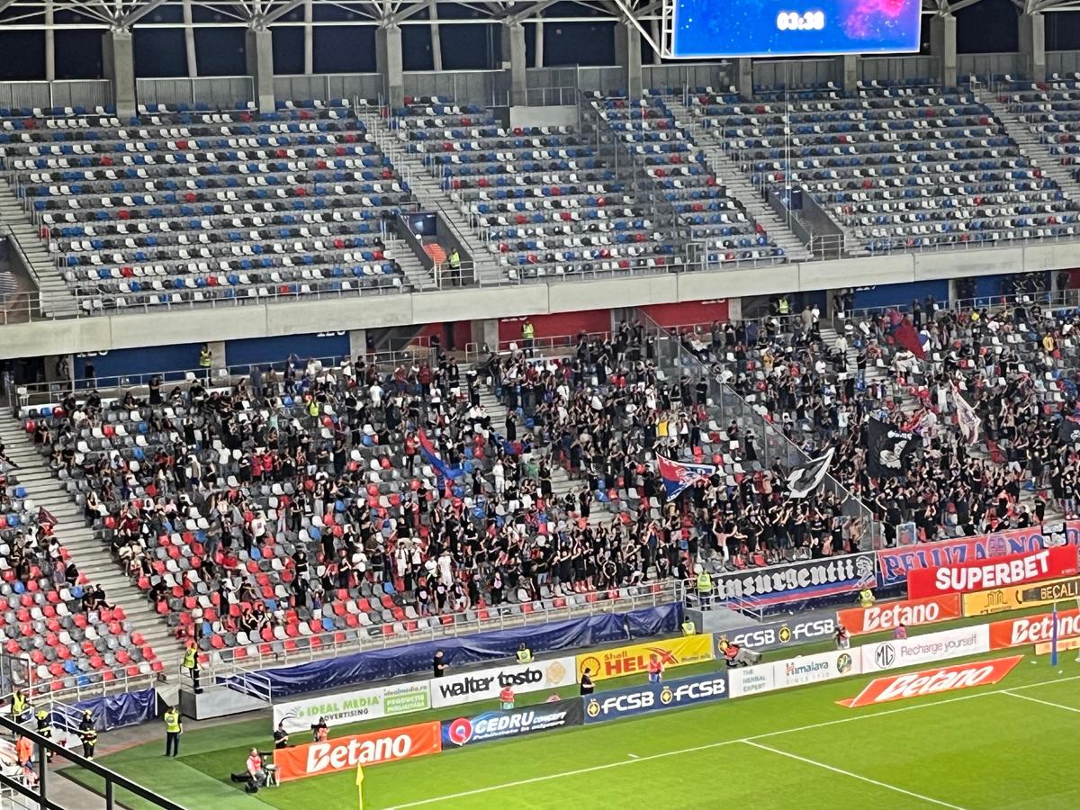 Asistență scăzută la FCSB - Oțelul