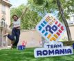 Ana Maria Brânză la Casa României, repetând saltul pe care-l făcea după fiecare medalie FOTO Raed Krishan