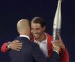 Rafael Nadal a primit torța olimpică din partea lui Zinedine Zidane / Sursă foto: Imago Images