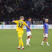 Ștefan Târnovanu, cartonaș roșu în FCSB - Farul. FOTO: Ionuț Iordache