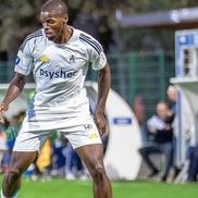 Steven Nsimba (29 de ani) este noul atacant de la CSU Craiova. Foto: Facebook