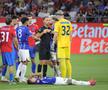 Ștefan Târnovanu, cartonaș roșu în FCSB - Farul. FOTO: Ionuț Iordache