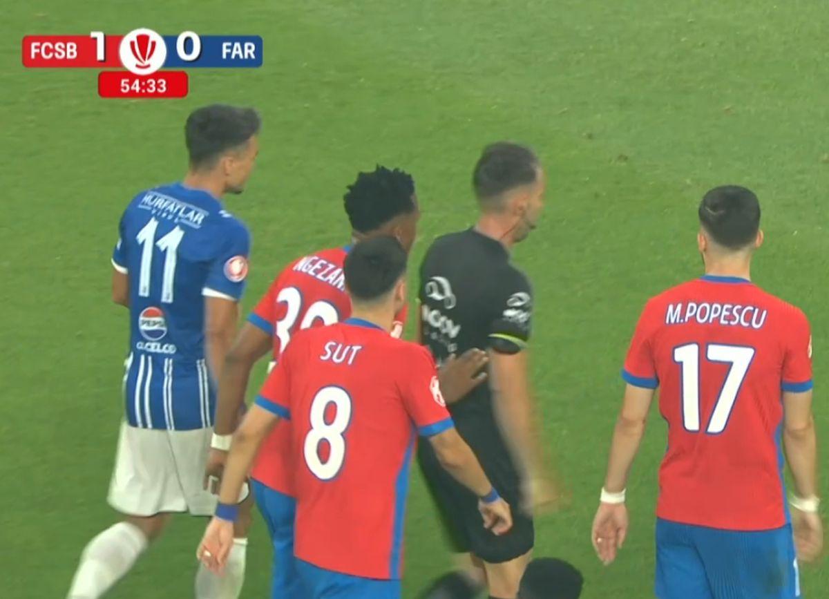 Penalty comis de Siyabonga Ngezana în FCSB - Farul