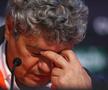 Mircea Lucescu își pleacă capul în timpul conferinței de presă premergătoare finalei de Cupa UEFA, cu Weder Bremen, pe stadionul Sukru Saracoglu, 19 mai 2009, Istanbul, Turcia. Foto: Getty Images