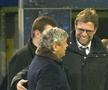 Mircea Lucescu (stânga) și Jurgen Klopp se salută, Liga Campionilor, optimi de finală, Borussia Dortmund - Șahtior Donețk 3:0, pe 5 martie 2013, la Dortmund, Germania. Foto: Imago