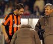 Partizan - Șahtior Donețk, Liga Campionilor, 23 noiembrie 2010, Belgrad (Serbia). Răzvan Raț (stânga), alături de Mircea Lucescu (dreapta). Foto: Imago