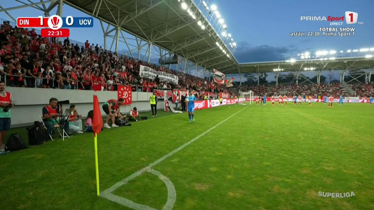 Anzor, lovit cu un pahar de bere în meciul Dinamo - Craiova