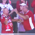 Laszlo Dioszegi sărbătorește victoria cu U Cluj // Captură foto: Digi Sport 1