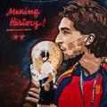 Ferran Torres a fost celebrat în Spania printr-o pictură murală, însă Barcelona nu-l consideră indispensabil / Foto: Imago