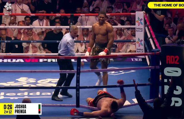 La primul meci de la accidentul tragic, Anthony Joshua l-a făcut KO pe adversar în runda a 2-a