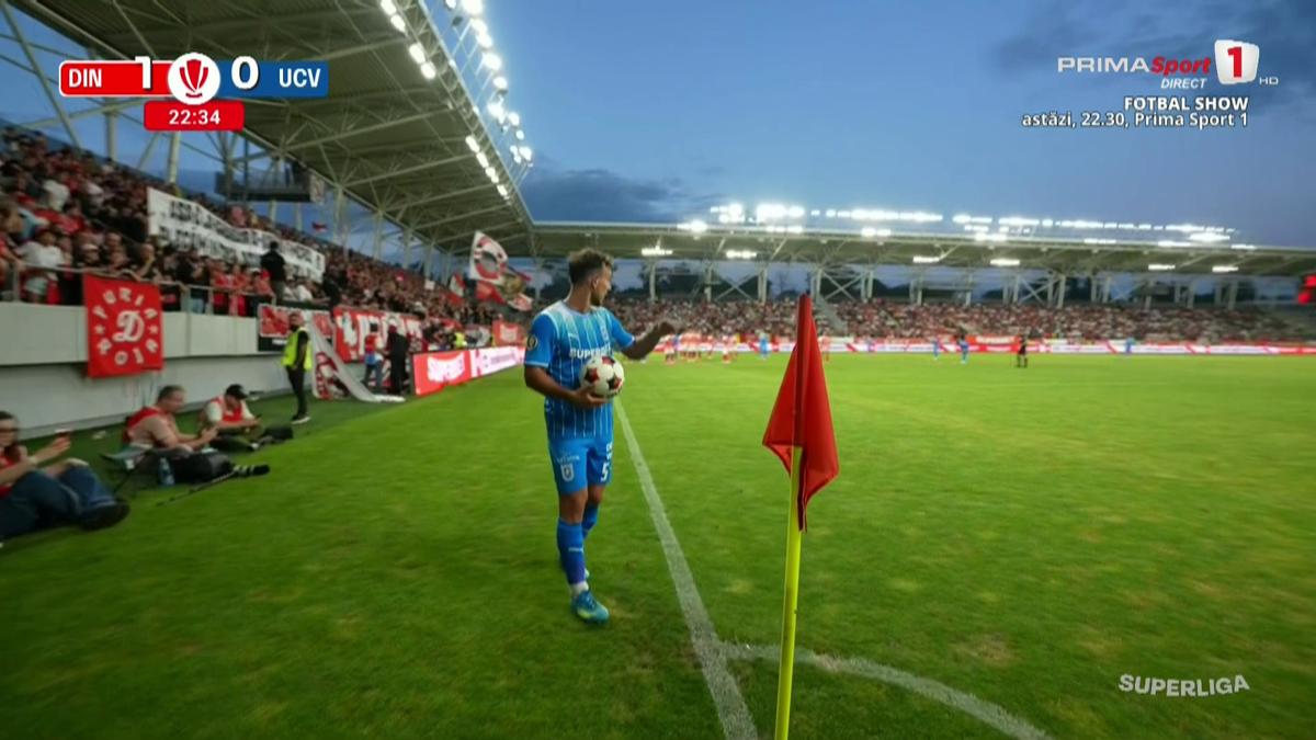 Anzor, lovit cu un pahar de bere în meciul Dinamo - Craiova