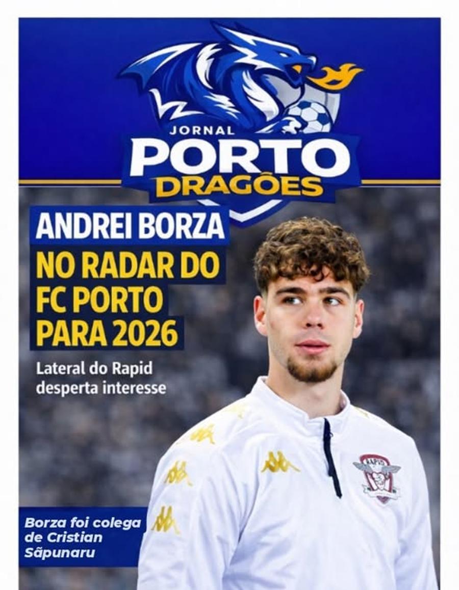 Fotografia postată pe rețelele de socializare de ultrașii lui FC Porto Transferul lui Andrei Borza i-a supărat pe fanii lui FC Porto » „Este mare greșeală!”