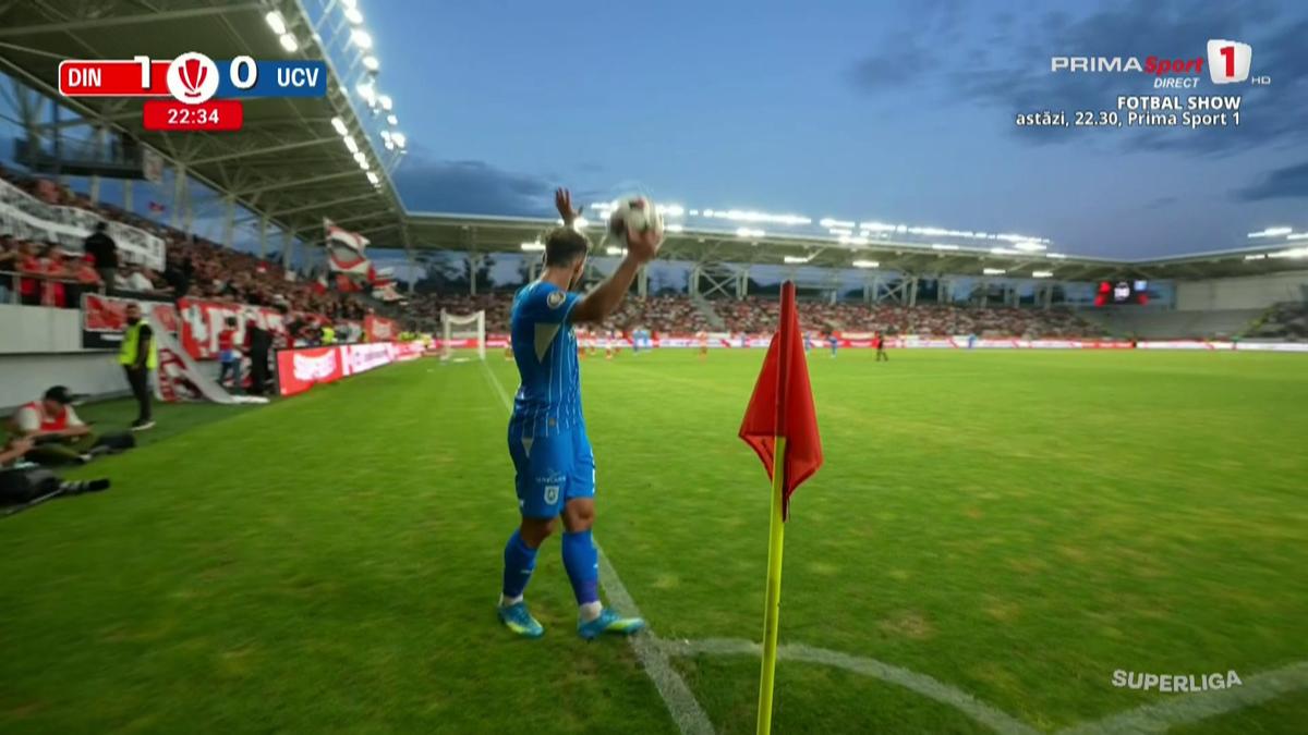 Anzor, lovit cu un pahar de bere în meciul Dinamo - Craiova