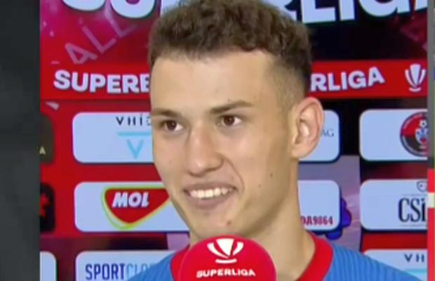 A intrat în minutul 76 și nu s-a putut opri din zâmbit: „Un vis! Suntem fani Steaua, toată familia”