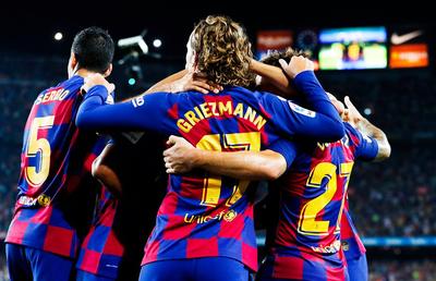 Barcelona - Betis 5-2 // Antoine Griezmann a sărbătorit ca LeBron James și l-a copiat pe Messi: „L-am văzut la antrenamente"