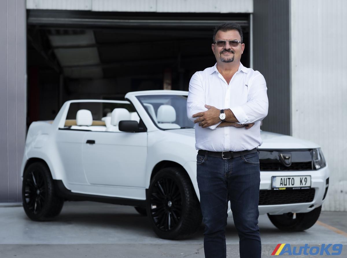 FOTO Prima mașină Dacia Duster cabrio coupe produsă în București: investiție de 30.000 de euro
