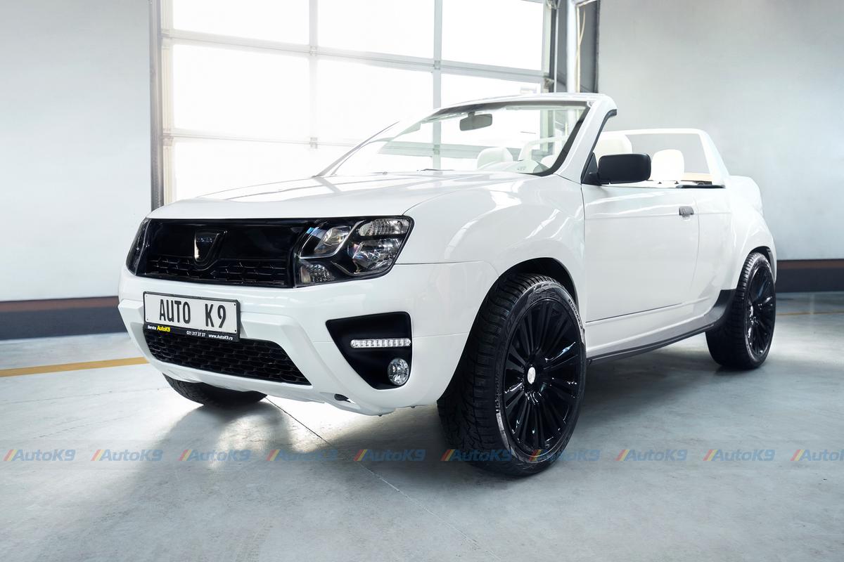 FOTO Prima mașină Dacia Duster cabrio coupe produsă în București: investiție de 30.000 de euro