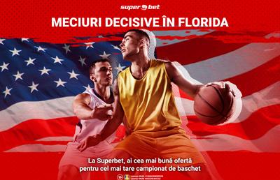 Meciuri decisive în „bula” din Florida. La Superbet, ai cea mai bună ofertă pentru cel mai tare campionat de baschet