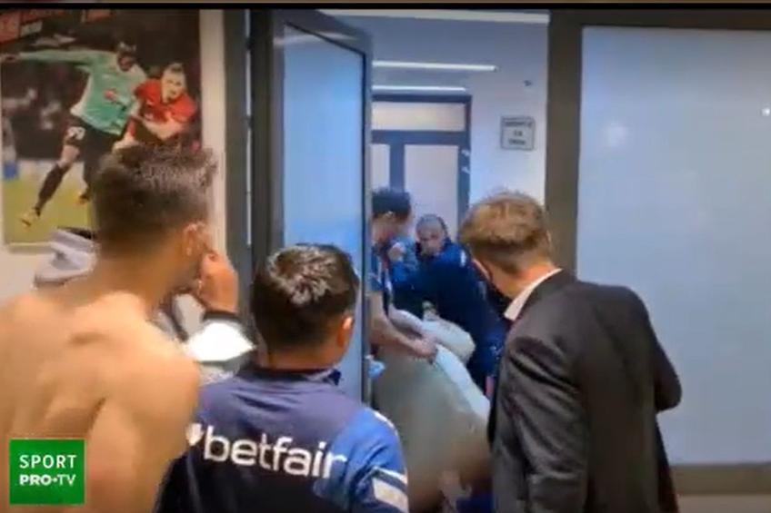CFR Cluj a fost învinsă de Steaua Roșie Belgrad, scor 1-2, și la returul play-off-ului Europa League. După meci, la vestiare, a avut loc o adevărată bătălie între cele două tabere.