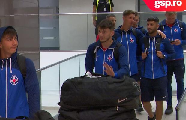 FCSB s-a întors în România, la doar câteva ore după succesul din Norvegia » Imaginile surprinse de GSP la aeroport: cine a trecut la „munca de jos”