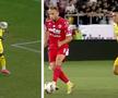 Goncalo Gregorio (28 de ani) a deschis scorul în minutul 22 al meciului Dinamo - Petrolul, profitând de o gafă uriașă a lui Seniko Doua (21 de ani). Zoran Petrovic (26 de ani) a egalat după altă greșeală, de această dată în defensiva „câinilor”.