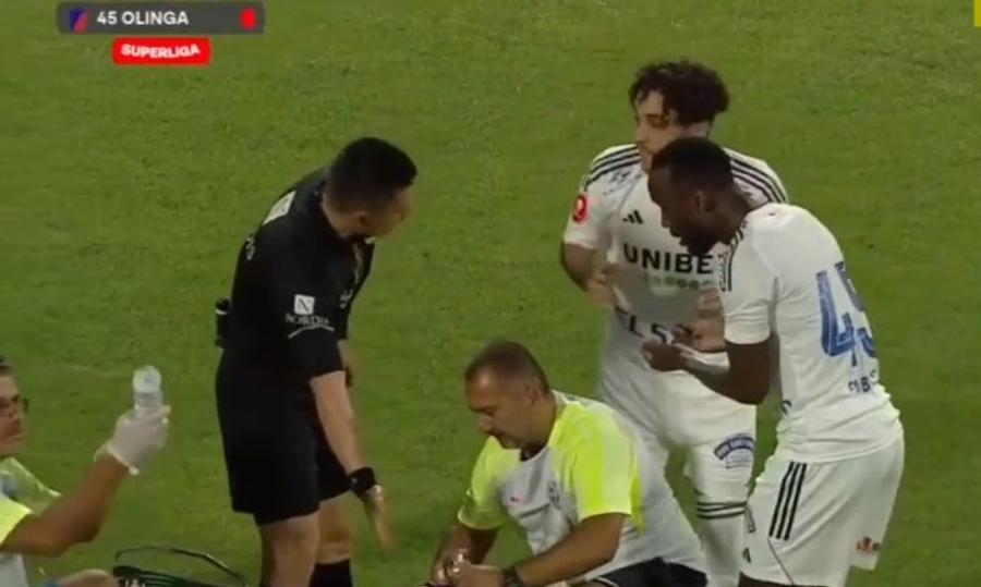 Fază confuză în CFR Cluj - Botoșani » Olinga a văzut „galben”, apoi a fost eliminat! Totul fără consultarea VAR