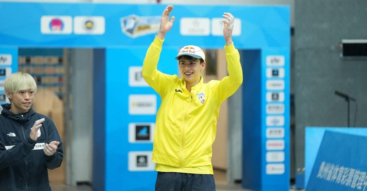 Darius Râpă a câștigat prima medalie din istoria României la un Campionat Mondial de escaladă