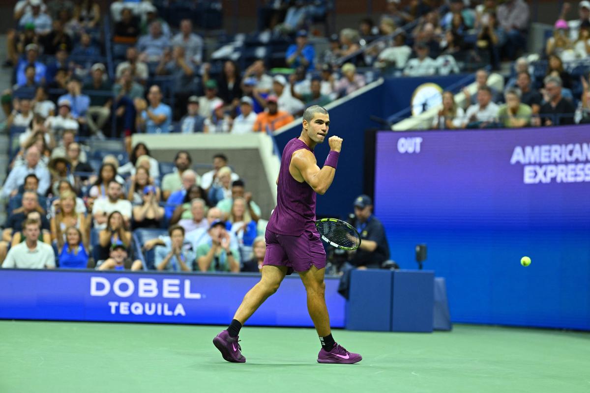 Carlos Alcaraz și noul look de la US Open / foto: Imago