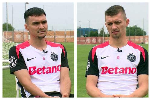 Adrian Șut (în stânga) și Florin Tănase