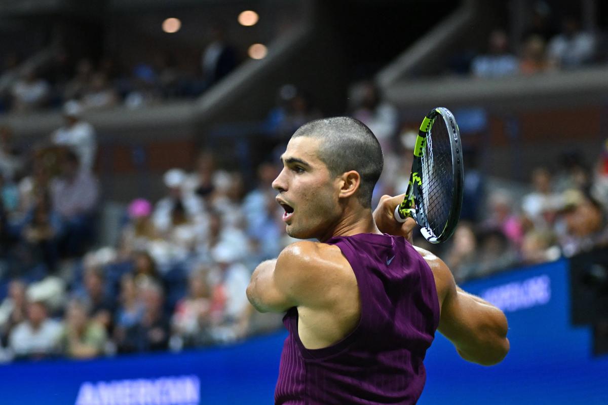 Carlos Alcaraz și noul look de la US Open / foto: Imago
