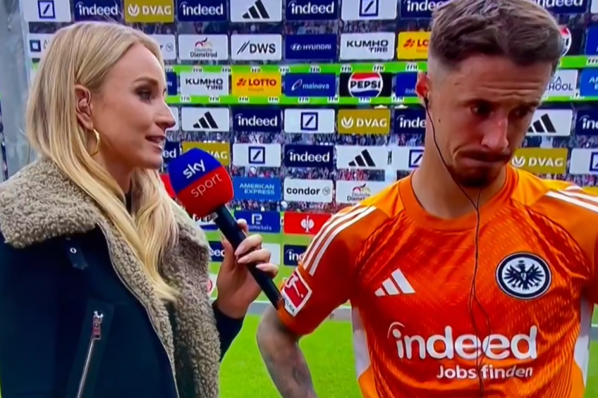 Katharina Kleinfeldt a gafat la interviul cu Marco Friedl / Foto: captură de ecran