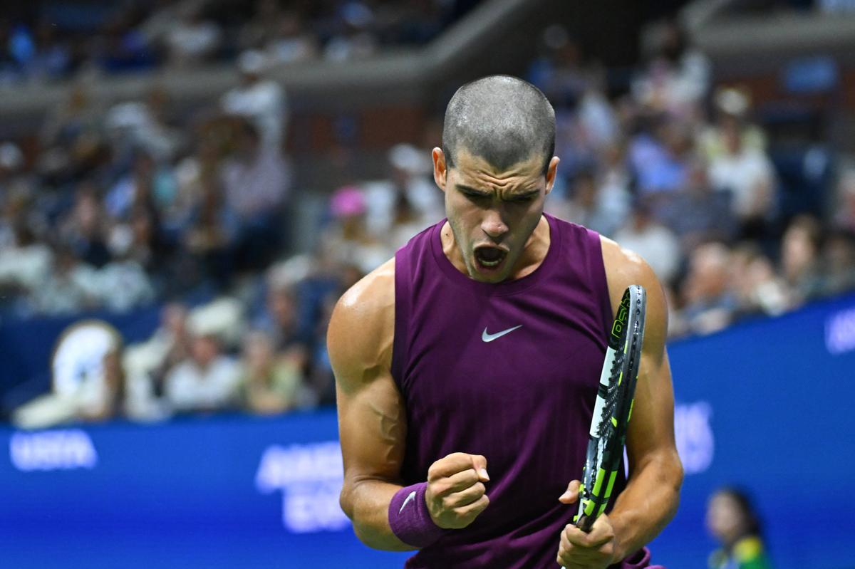 Carlos Alcaraz și noul look de la US Open / foto: Imago