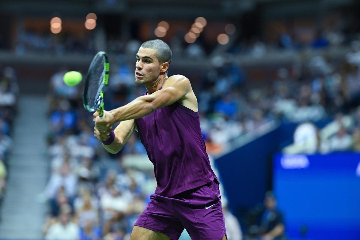 Carlos Alcaraz și noul look de la US Open / foto: Imago