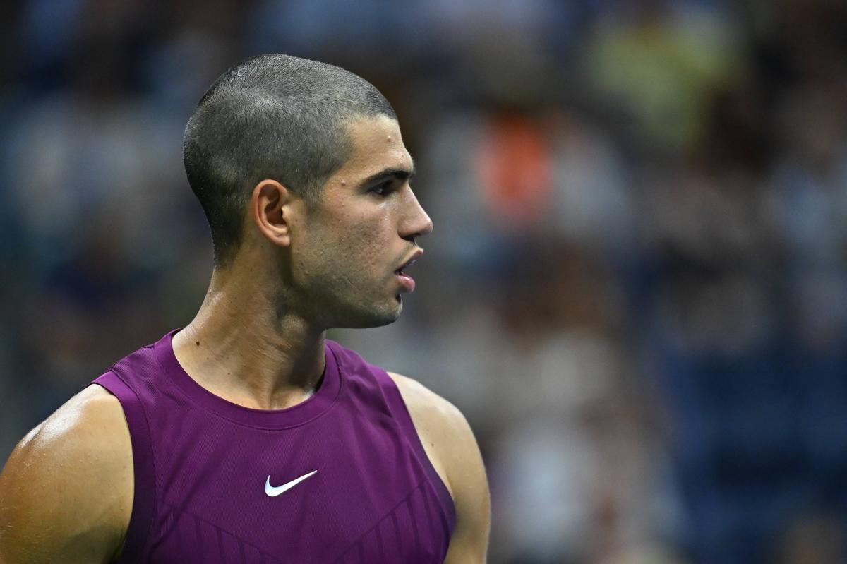 Carlos Alcaraz și noul look de la US Open / foto: Imago