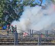 Alertă în Ghencea: înainte de Steaua - UTA, o mașină a luat foc peste drum de stadion!