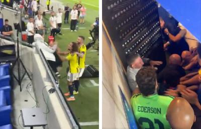Scene scandaloase în Liga Campionilor » Guendouzi i-a provocat pe fani și a pornit o bătaie ca în filme