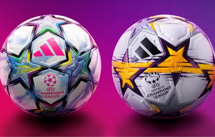 Așa arată mingea oficială cu care se va juca în ediția 2026-2027 în Champions League masculin, respectiv feminin / Foto: uefa.com S-a lansat noua minge pentru Liga Campionilor » Stele învăluite în ceață, detalii roz și un design surprinzător