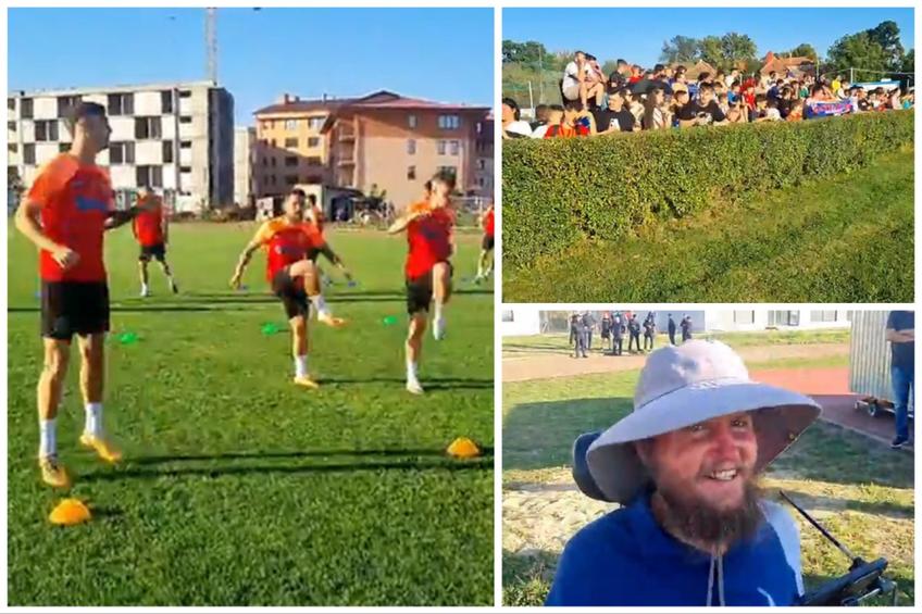 Sub privirile lui Neșu și cu sute de oameni pe margine, FCSB s-a pregătit pentru meciul cu FC Bihor