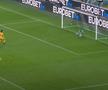 Răzvan Sava (Udinese) apără lovitura de la 11 metri executată de venezueleanul Ernesto Torregrossa, în minutul 84 al meciului cu Salernitana (3-1) din Coppa Italia / Foto: captură TV